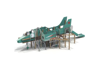 Детский игровой комплекс &laquo;Военный самолёт&raquo; - 004437